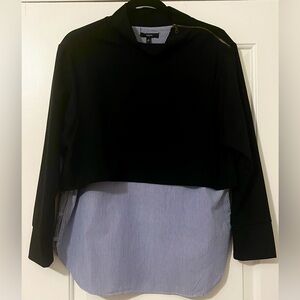 Dark overlay long sleeve shirt